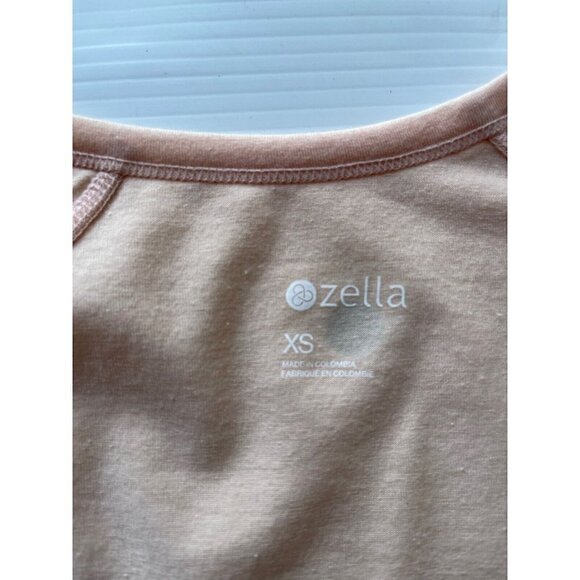 Zella Womens Light Coral Crew Neck Breathable Power Tee Size XS - Picture 4 of 12